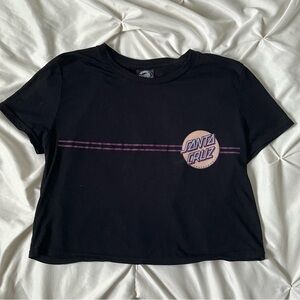 Santa Cruz crop top tee